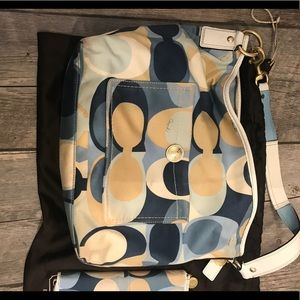 Coach monogram shoulder bag